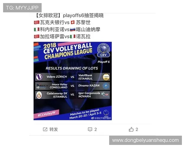 女排欧冠联赛抽签（女排欧冠联赛抽签时间）sports